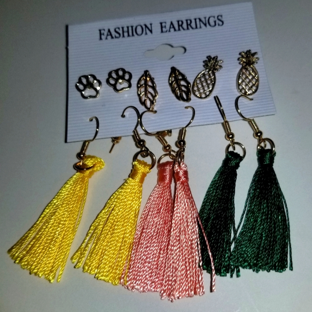 New Fringe Tassel Earring Set